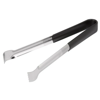 Vollrath 47322 12" Black Insulated Coating Heavy Duty Stainless Equipped with All-Natural Antimicrobial Kool-Touch Pom Tongs