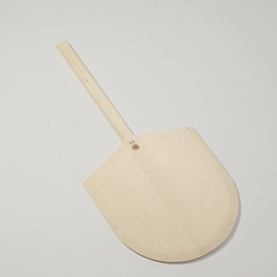 American Metalcraft 3616 16" x 17" Bade 36" Overall Length Wood Pizza Peel