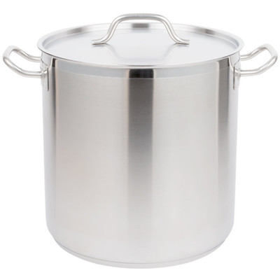 Vollrath 3506 27 Quart Stainless Steel Optio Stock Pot with Cover