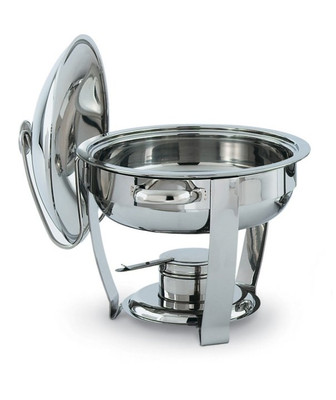 Vollrath 46501 4 Qt. Stainless Steel Orion Oval Chafer With Stand