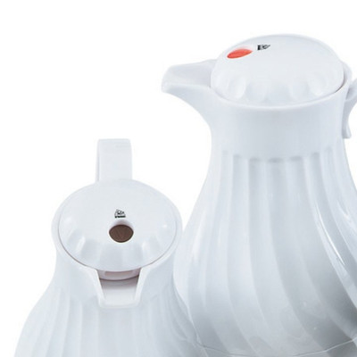 Vollrath 52125 White Plastic Tilt & Pour SwirlServe Beverage Server Cover for 10 Oz. Server