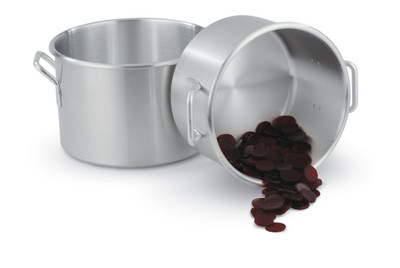 Vollrath 4334 14" W x 10" H 26 Qt. 3004 Aluminum Alloy with Welded Handles Sauce Pot
