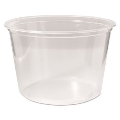 Essendant FABPK16SC 16 Oz. Clear Polypropylene Microwavable Deli Containers - 500 Each per Carton