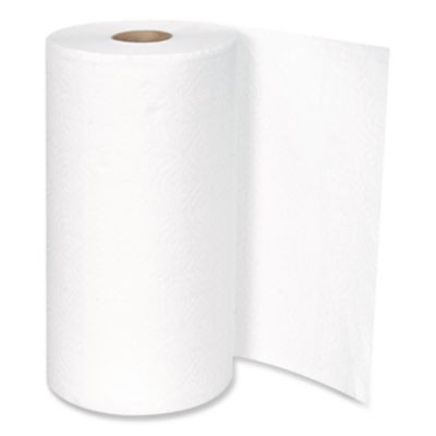 Essendant BWK6273 2-Ply Embossed White Kitchen Roll Towel - 12 Each per Carton