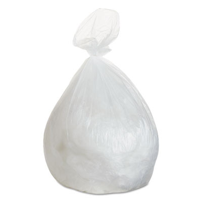 Essendant BWK434616 56 Gal. Clear Natural Perforated Roll 13 Mic Thickness High-Density Can Liners - 200 Each per Carton