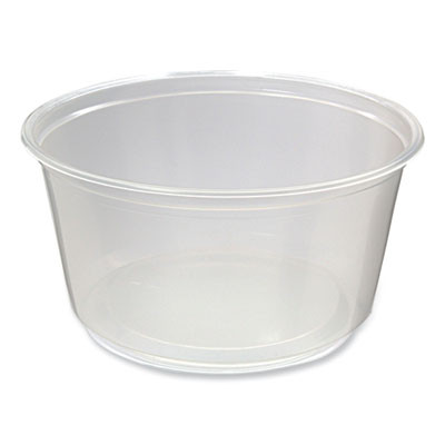 Essendant FABPK12SC 12 Oz. Clear Polypropylene Microwavable Deli Containers - 500 Each per Carton