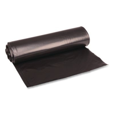 Essendant BWK516 33 Gal. Black Perforated Roll 1.2 Mil Thickness Recycled Low-Density Polyethylene Can Liners - 100 Each per Carton