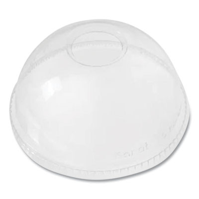 Essendant KRTCKDL626 12 Oz. to 24 Oz. Clear Plastic PET Dome Lids - 1000 Each per Carton