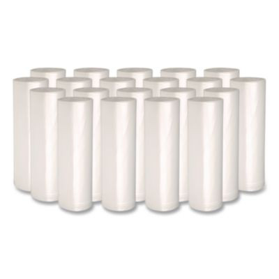 Essendant BWK242306 10 Gal. Clear Natural Perforated Roll 6 Mic Thickness High-Density Can Liners - 1000 Each per Carton
