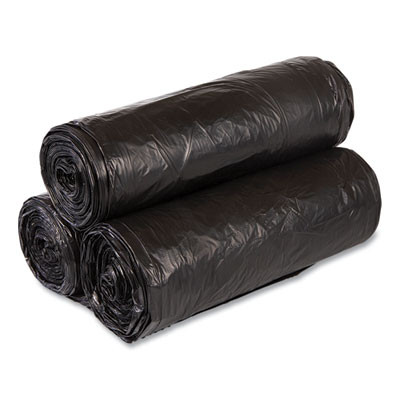 Essendant IBSVALH3860K22 60 Gal. 19 Mic. Black High-Density Commercial Can Liner Value Pack - 150 Each per Carton