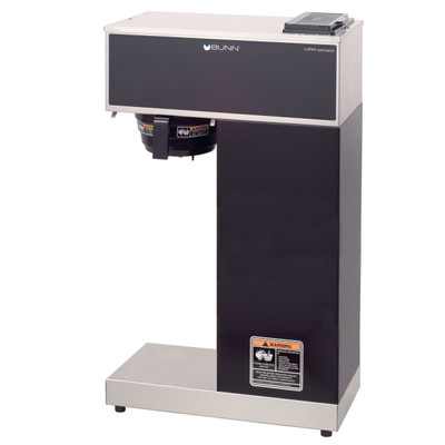 BUNN 33200.0010 3.8 Gal. Black Stainless Steel Single VPR-APS Pourover Airpot Coffee Brewer - 120 Volts