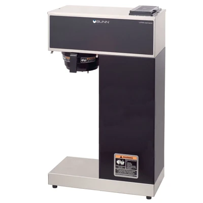 BUNN 33200.0010 3.8 Gal. Black Stainless Steel Single VPR-APS Pourover Airpot Coffee Brewer - 120 Volts