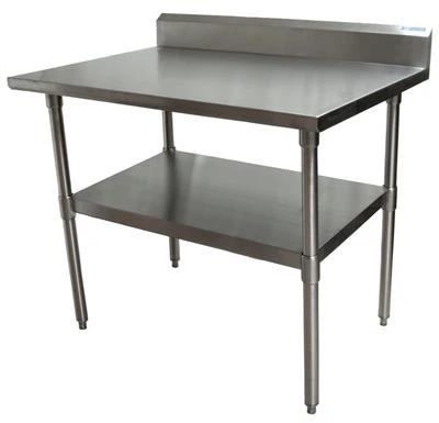 BK Resources CVTR5-4824 24" W x 48" D Stainless Steel 16 Gauge Work Table