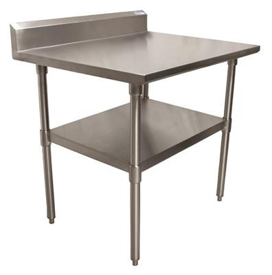 BK Resources VTTR5-3024 24" W x 30" D  Stainless Steel 18 Gauge Work Table