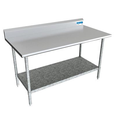 BK Resources VTTR5-6024 24" W x 60" D  Stainless Steel 18 Gauge Work Table