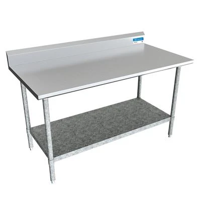 BK Resources VTTR5-6024 24" W x 60" D Stainless Steel 18 Gauge Work Table