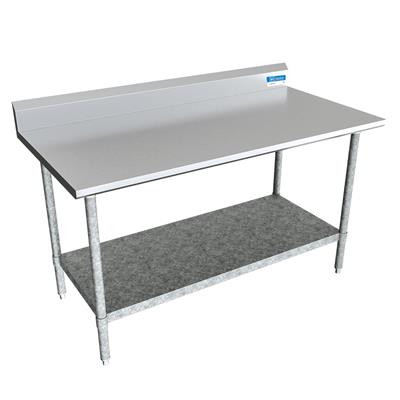 BK Resources VTTR5-6030 30" W x 60" D  Stainless Steel 18 Gauge Work Table