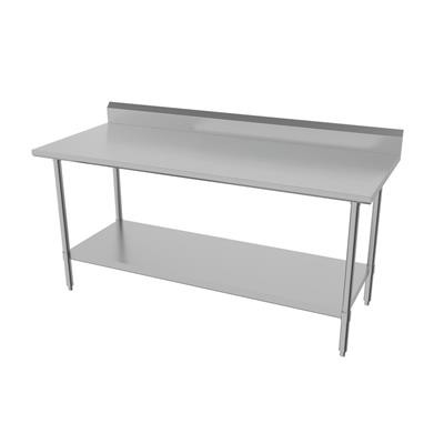 BK Resources CVTR5-7224 24" W x 72" D  Stainless Steel 16 Gauge Work Table