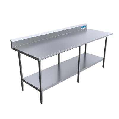 BK Resources SVTR5-8424 24" W x 84" D  Stainless Steel 18 Gauge Work Table