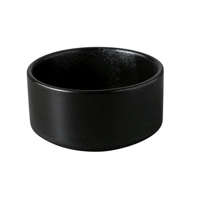 Yanco NB-504 Noble Black 10 Oz. Black Chinaware Round Soup Cup - 36/Case
