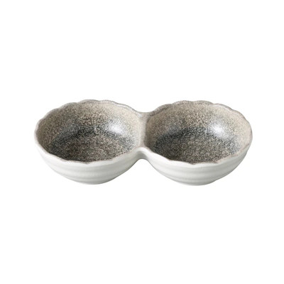 Yanco MI-506 Misty 2 Oz. Charcoal and Brown Melamine Sauce Dish - 48/Case