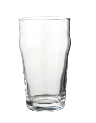 Yanco AM-416 Aqua Mist 16 Oz. Clear Glassware Stemless Nonic Glass - 24/Case