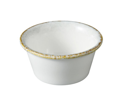 Yanco IB-303 Iris Blue 3 Oz. Light Blue Chinaware Round Sauce Dish - 48/Case