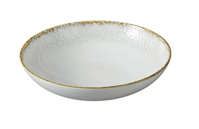 Yanco IB-308 Iris Blue 30 Oz. Chinaware Round Pasta or Salad Bowl - 24/Case