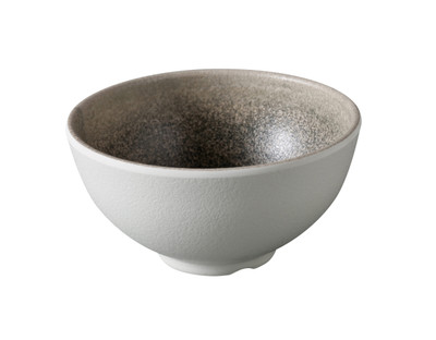 Yanco MI-5003 Misty 4 Oz. Charcoal and Brown Melamine Round Sauce Dish - 72/Case