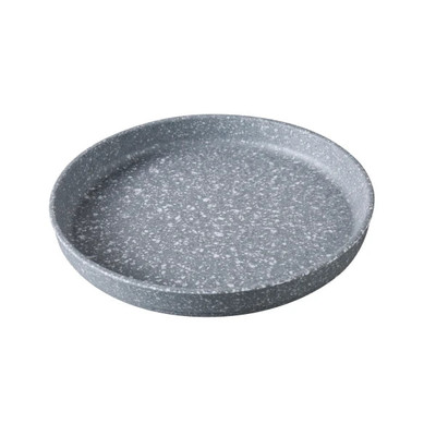 Yanco ST-108 Stone Art 8" Concrete Gray Round Dessert Plate - 48/Case