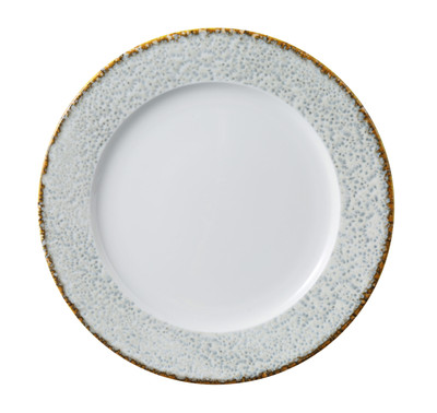 Yanco IB-111 Iris Blue 11.25" W Light Blue Chinaware Round Dinner Plate - 12/Case
