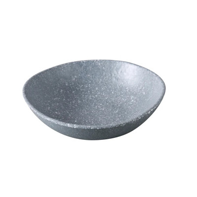 Yanco ST-308 Stone Art 30 Oz. Concrete Gray Melamine Salad Bowl - 36/Case