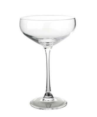 Yanco AS-311 Aqua Spirits 10.5 Oz. Clear Glassware Stem Champagne Coupe - 24/Case