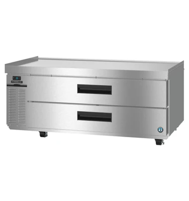 Hoshizaki CR60B-L Steelheart Series 60" W Stainless Steel 2 Drawers Refrigerated Equipment Stand - 115 Volts