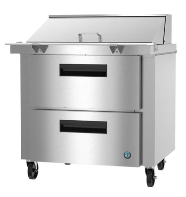 Hoshizaki SR36B-15MD2 Steelheart Series 36" W 12 Pans Stainless Steel Mega Top Refrigerator - 115 Volts