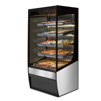Federal Industries VHSS2478S Vision Series 24" W Black Powder Coated Steel Base Frame Heated Self-Serve High Profile Merchandiser - 208-240 Volts