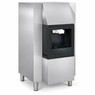 ITV Ice Makers DHD 200-30 183 Lbs. Stainless Steel Floor Model 30" W Hotel Style Ice Dispenser - 115 Volts