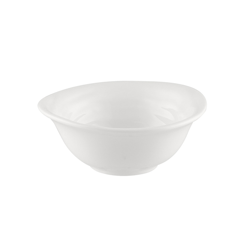 CAC China BHM-B4 25 Oz. Bone White Porcelain Round Bahamas Bowl (4 Dozen Per Case)