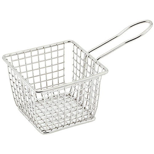 Winco FBM-443S
 Stainless Steel
 Square
 Mini Fry Basket