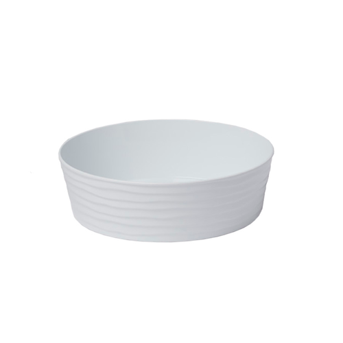 American Metalcraft B10W 10" 80 Oz. Plastic White Round Serving Bowl