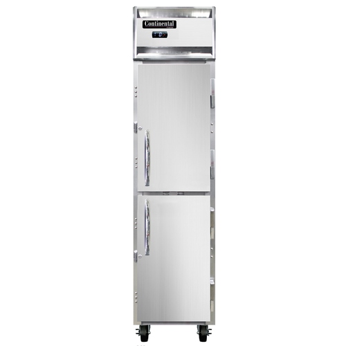 Continental Refrigerator 1FSENSAHD 17.75" W One-Section Solid Door Reach-In Slim Line Freezer - 115 Volts