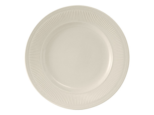 Tuxton HEA-103 10-1/4" Ceramic American White/Eggshell Round Plate (1 Dozen)