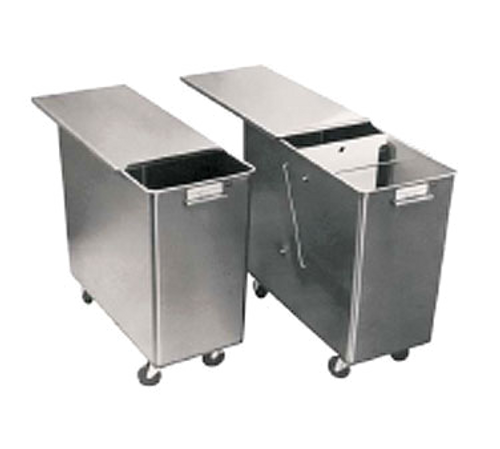 Baxter INGBIN-1CMPT4 120 Lbs. Stainless Steel Mobile Sliding Ingredient 1 Bin