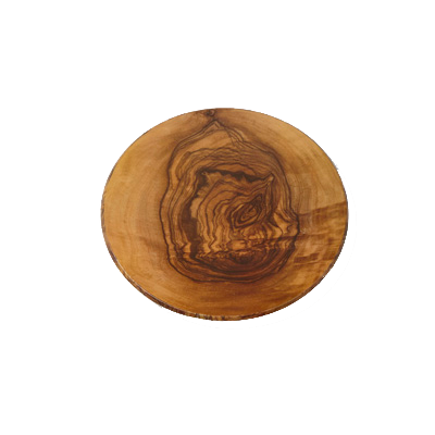 American Metalcraft OWM14 14" Plastic Olive Wood Pattern Round Platter