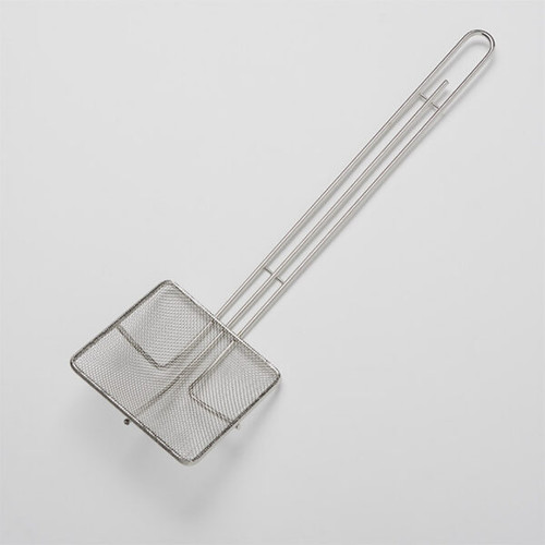 American Metalcraft SKS514 5" W x 5" D Square Fine Mesh Nickel Plated Steel Skimmer