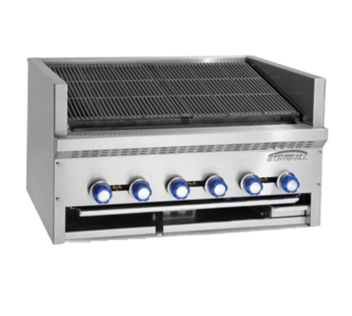 Imperial IABS-48 48" Gas Countertop Steakhouse Charbroiler - 160,000 BTU