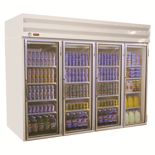 Howard McCray GF102-FF 103.75"W Four-Section Glass Door Freezer Frozen Foods Merchandiser