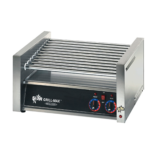 Star 20C Grill-Max Hot Dog Grill 12.5" x 17.13" x 20.63" Roller-Type Capacity 20 Hot Dogs