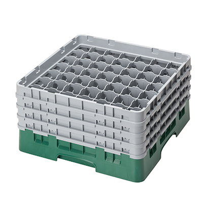 Cambro 49S800119 Camrack Glass Rack With (4) Soft Gray Extenders - 2 Cases
