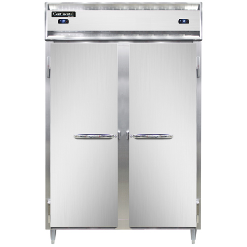 Continental Refrigerator DL2RFS-SS 52" W Two-Section Solid Door Reach-In Designer Line Refrigerator/Freezer